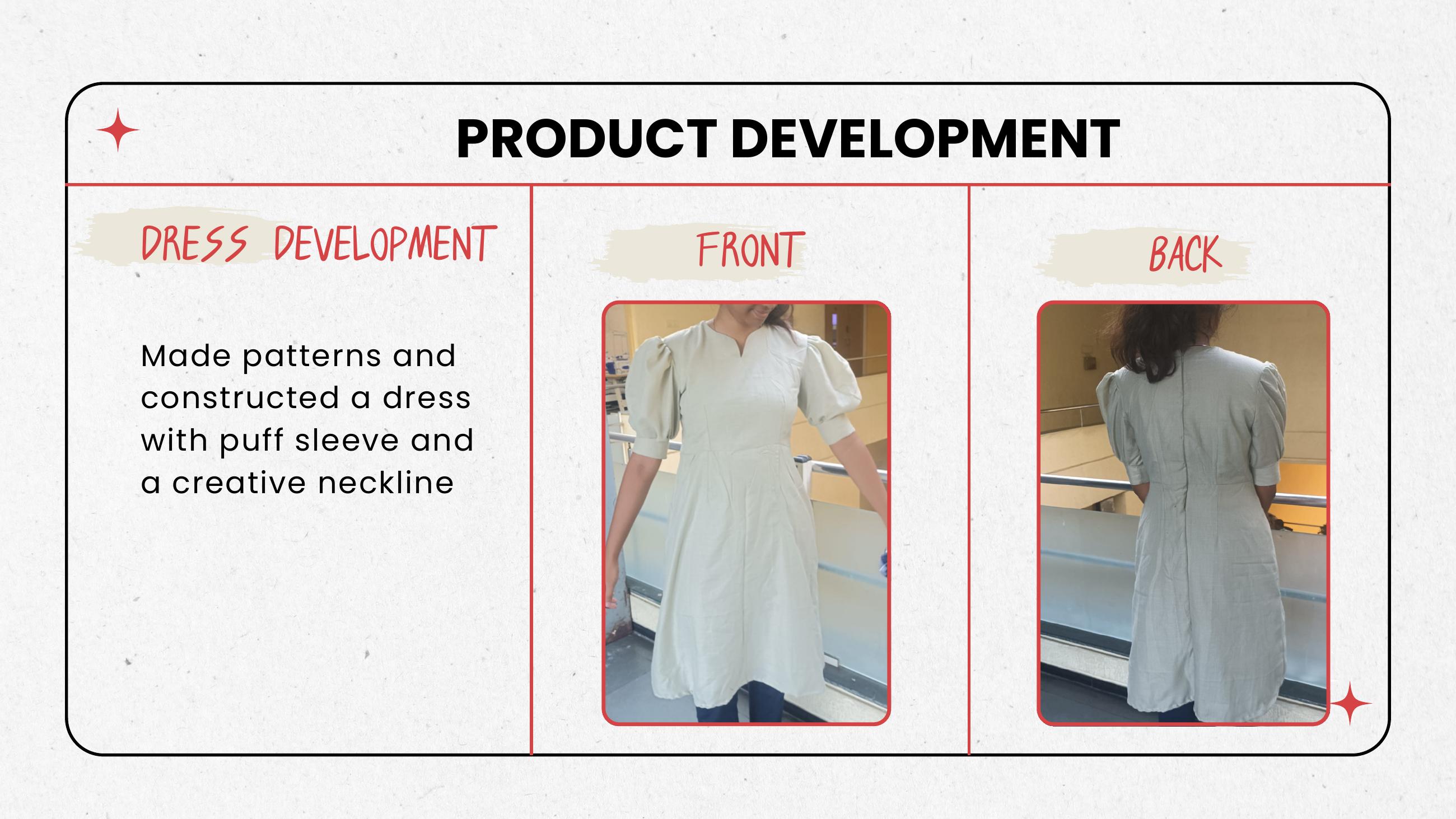 Puff sleeve dress